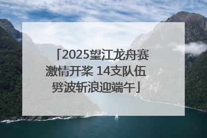 2025望江龙舟赛激情开桨 14支队伍劈波斩浪迎端午