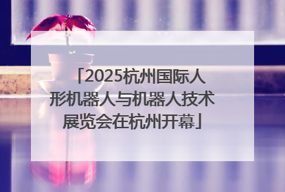 2025杭州国际人形机器人与机器人技术展览会在杭州开幕