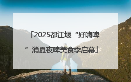 2025都江堰“好嗨啤”消夏夜啤美食季启幕