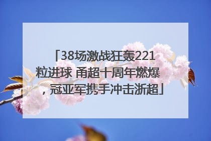 38场激战狂轰221粒进球 甬超十周年燃爆，冠亚军携手冲击浙超