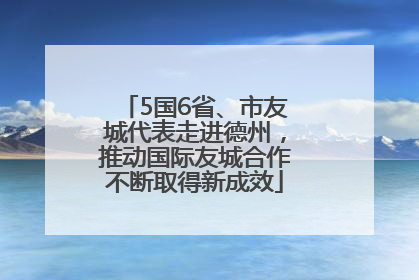 5国6省、市友城代表走进德州，推动国际友城合作不断取得新成效