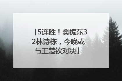 5连胜！樊振东3-2林诗栋，今晚或与王楚钦对决