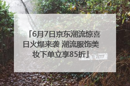 6月7日京东潮流惊喜日火爆来袭 潮流服饰美妆下单立享85折
