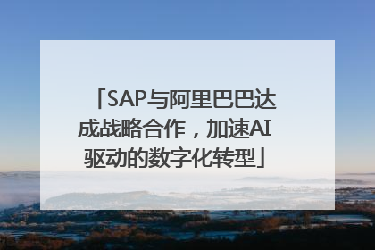 SAP与阿里巴巴达成战略合作，加速AI驱动的数字化转型